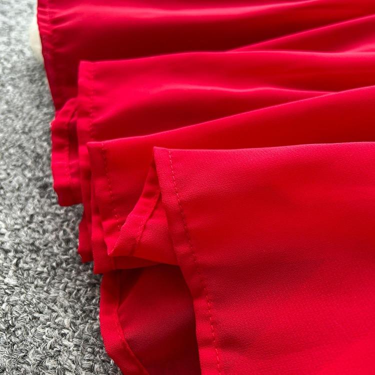 Women's Casual Dresses - Spring Autumn Women Vintage Draped Long Maxi Dress A Line Single Breasted Long Sleeve Turn Down Collar Red Green Purple