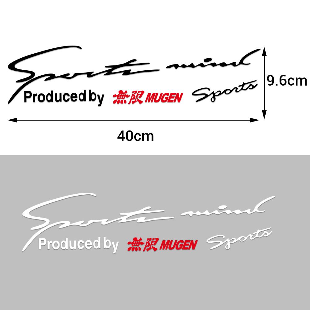 Sport Letter Car Stickers Emblem Badge Decal Auto Automobile Bonnet Sticker For Honda Fit Civic Jazz CITY Accord CR-Z VTEC Vezel IQ1