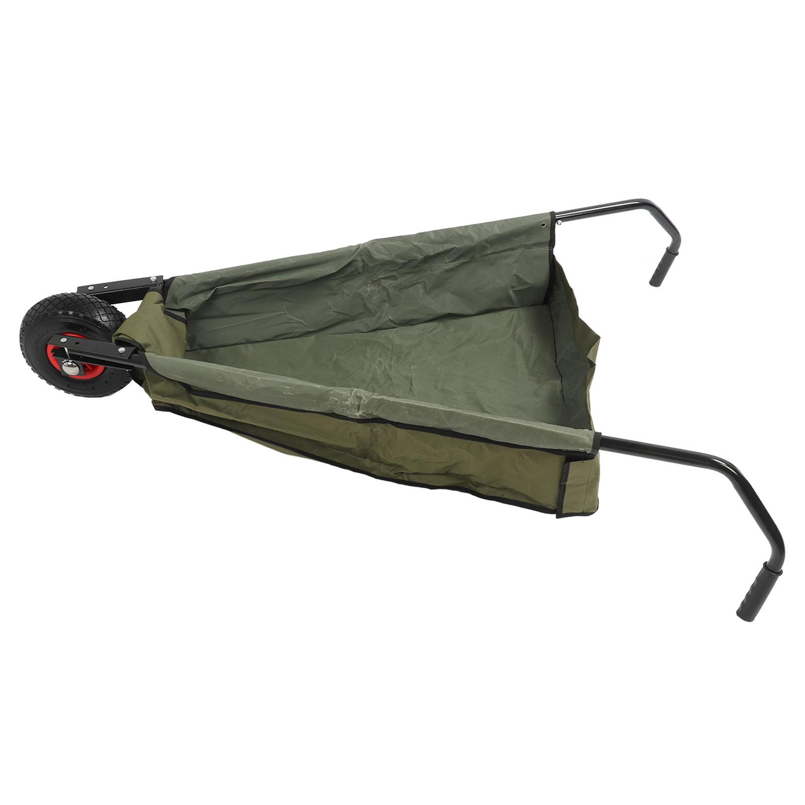 Креативная садовая тачка, прочная, из холщовой ткани, складная, зеленая