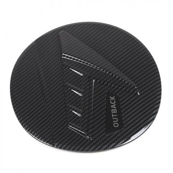 Carbon Fiber ABS Fuel Tank Cap Oil Gas Cover Trim Fit For -23 Subaru Outback