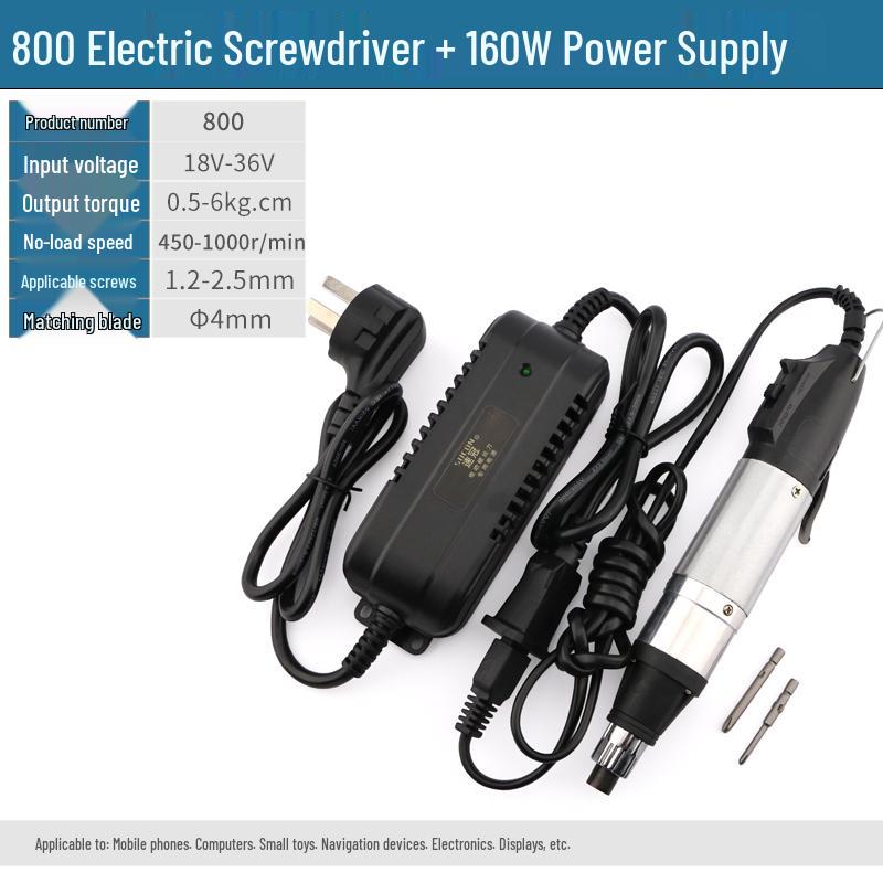 Electric Screwdriver Set 220V: Models 800, 801, 802 with Adjustable Speed and Torque