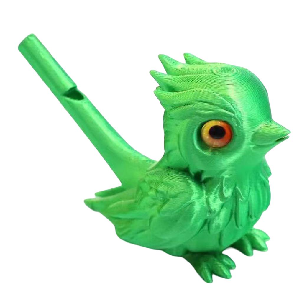 6Pcs Realistic Animals Models PVC Creative Simulated Bird Whistle 3D Printing Musical Instrument for Home Office Decor