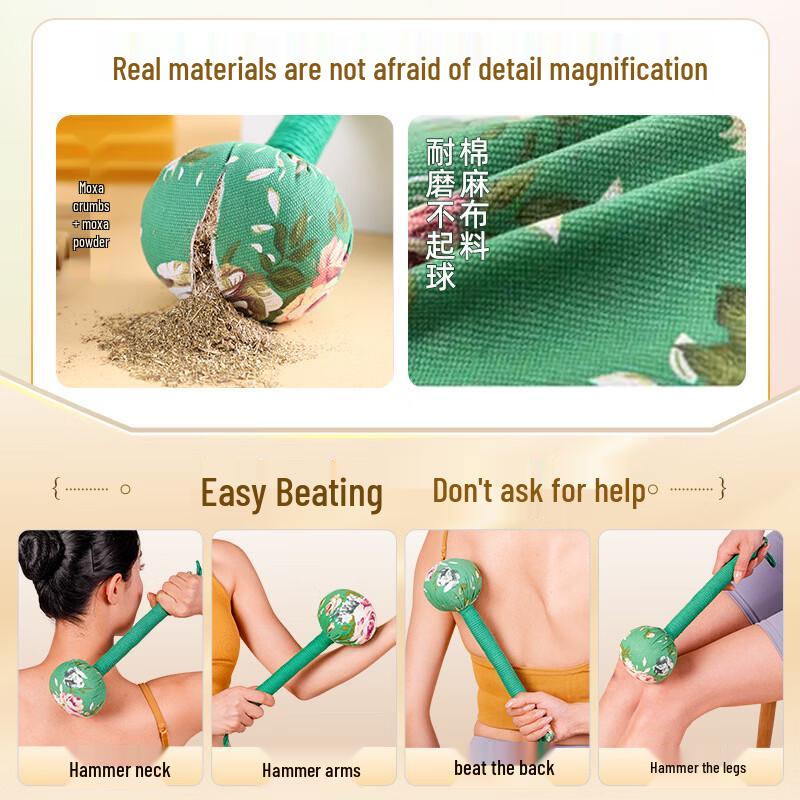 Handheld Mugwort Massage Hammer