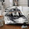 Anime Attack On Titan Eren Mikasa Cartoon Flannel Blanket,Warm and Cozy Soft Throw Blanket for Home Bedroom Bed Sofa Cover Kids