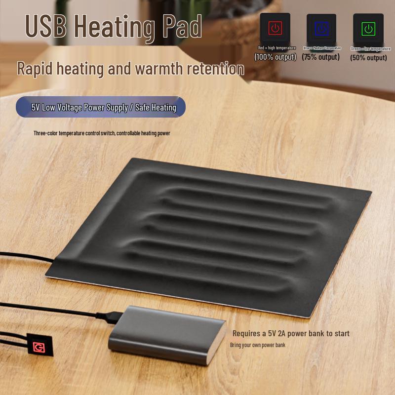 5V USB Heating Pad with Temperature Control for Bird Chicks and Reptile Brooding