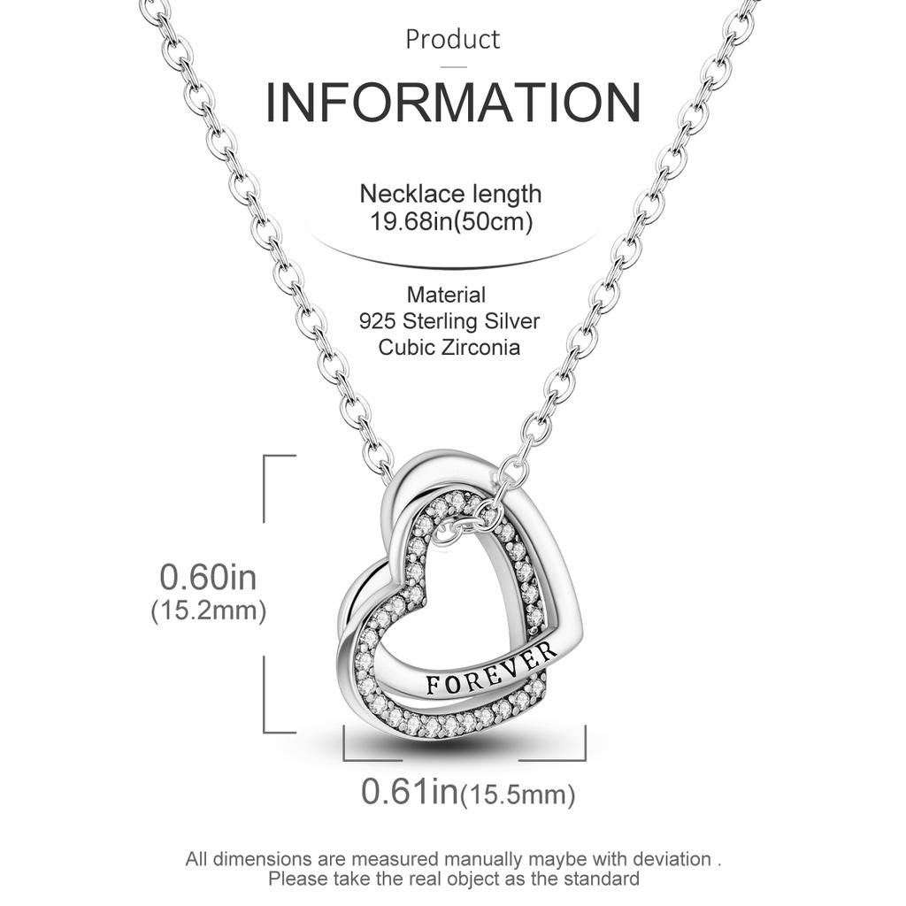 925 Silver Necklaces Heart Simple Irregular Trendy Simple Necklaces for Women Gift Party Jewelry Gift