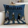 LaidBack RRegular ShowS Cushion Cover Breathable and skinfriendly linen pillowcase square removable and washable cushion