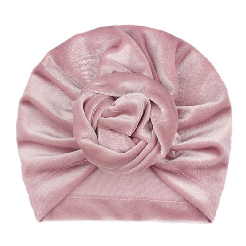 New children's hat 11-color golden velvet warm spring, autumn and winter baby tire cap, soft baby tire cap