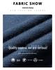Men's Machine Washable Merino Wool High Neck Sweater, Solid Color, Double Folded Collar, Knitwear for Middle-Aged Dads, Base Layer