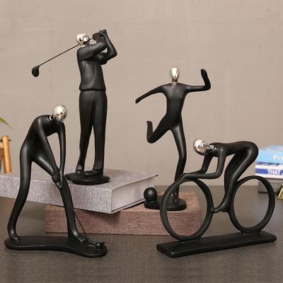 Sports Figure Resin Ornament: Creative Home Decor for TV or Wine Cabinets