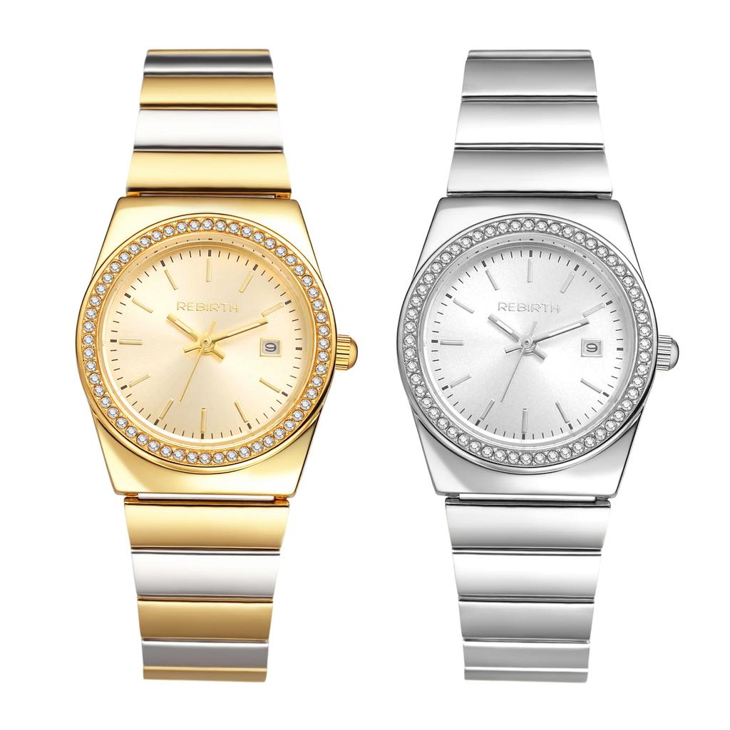 Women's Luminous Analog Watch, Simple Design: Waterproof, Calendar, Stainless Steel Strap, Gold or Silver, Fashion Accessory - Valentine's Day,