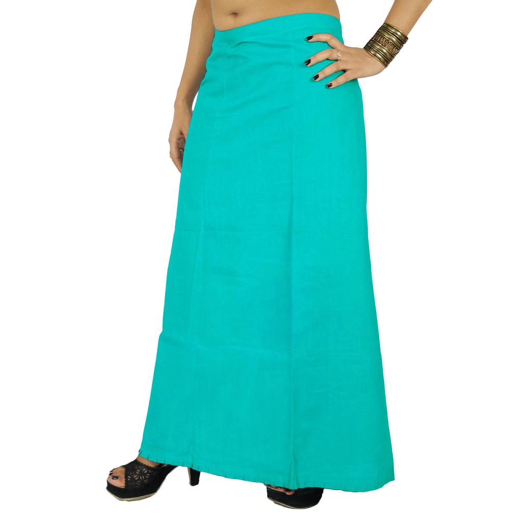 Bollywood Stitched Petticoat Cotton Inskirt Solidna indyjska podszewka dla Sari