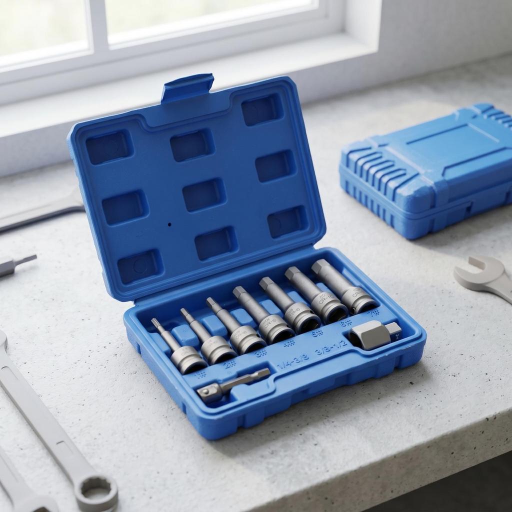 Broken Screw Extractor Set Compact Damaged Portable for Mechanics, Handymen,