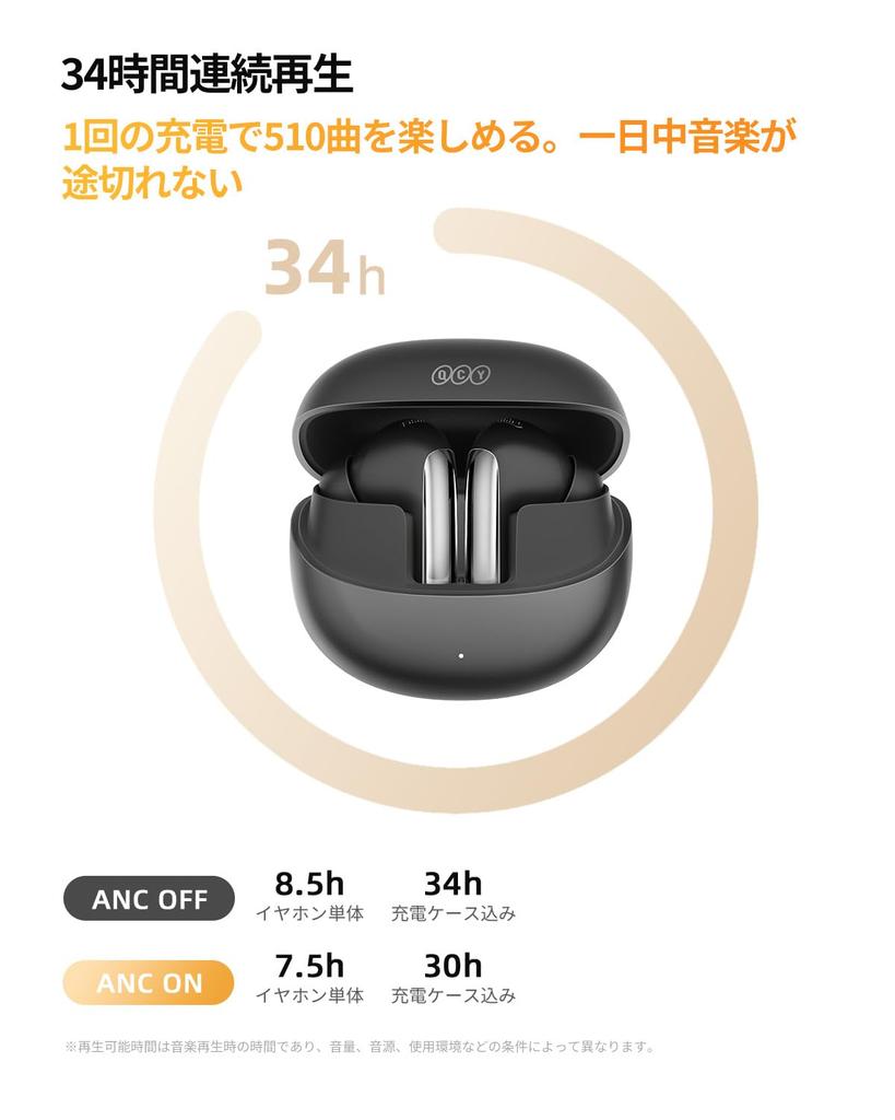 QCY MeloBuds Pro Wireless Earbuds, Noise Cancelling, High-Resolution Audio, LDAC Compatible, 360° Spatial Audio, Bluetooth 5.3, Ambient Sound