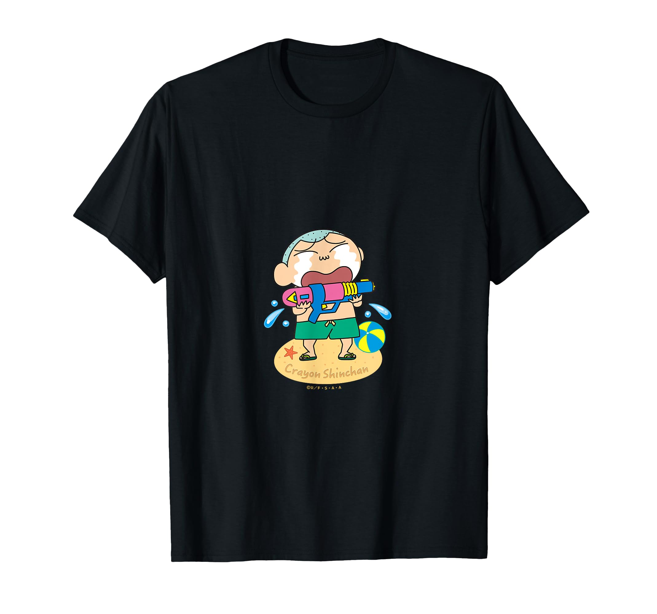 

Crayon Kasukabe Defense Shin-chan Force! Вода! Футболка Масао-кун чёрный