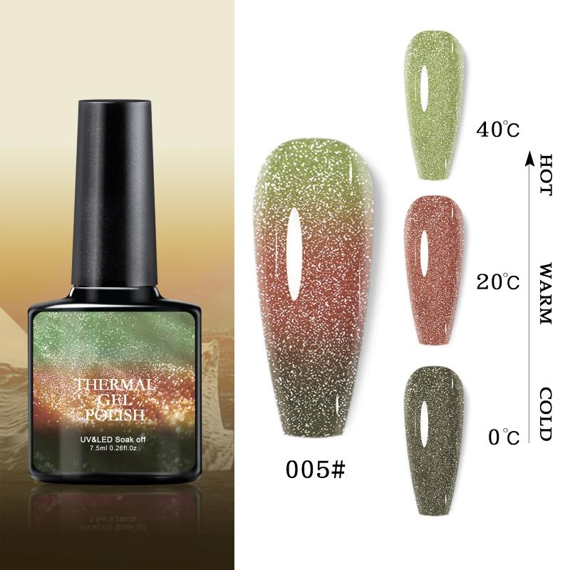 Color Changing Gel Polish Thermal Gel Polish Colour Changes With Temperature Nail Gel Polish 7.5ml