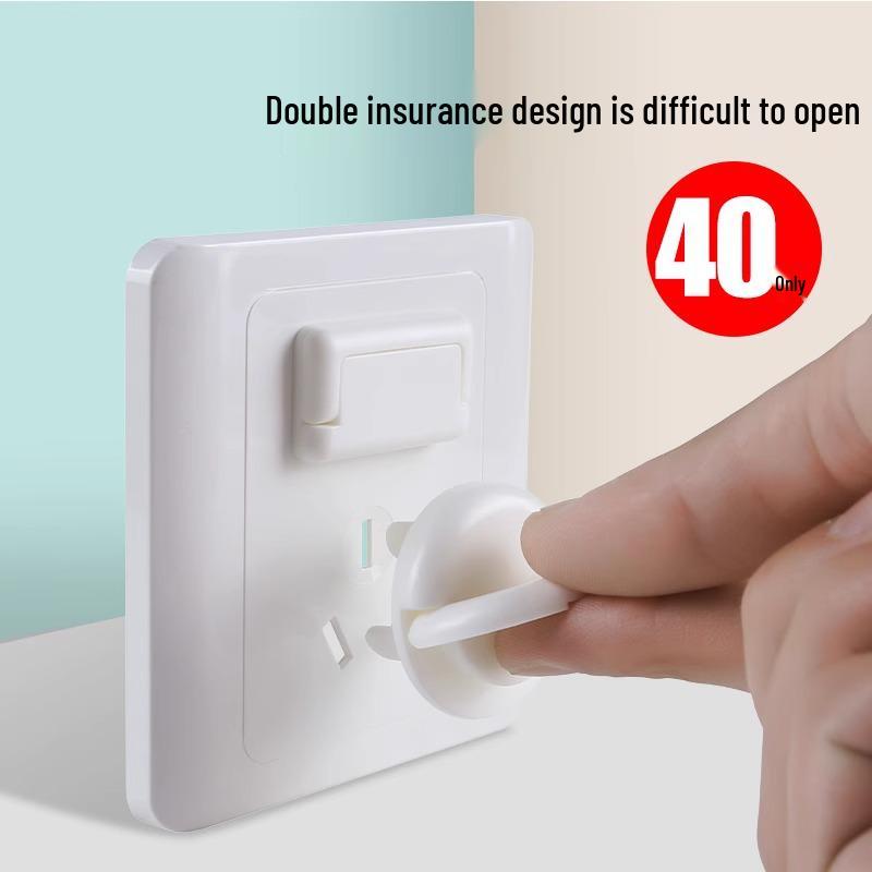 Childproof Socket Safety Caps - Baby Plug and Power Strip Covers