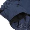 Atsugi Shefree Women's Sanitary Panties, Heavy Flow, Lace Leg Openings, Cotton Blend, Winged Pad Compatible, French Navy, 87431AS