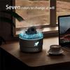 2 Piezas Mini Humidificador Cañón Difusor de Aroma Con 2 Modos LED de 7 Colores Temporizador Y Ajustes Ajustables Humidificador Torreta