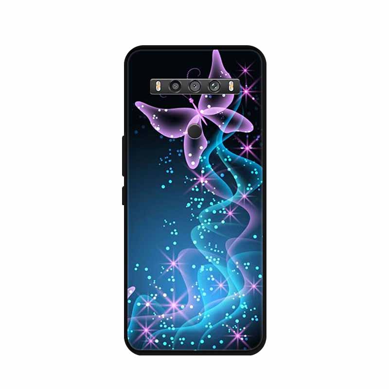 For TCL 10 5G UW Case Animals Silicone TPU Soft Cover Phone Coque For TCL 10 SE TCL10 5G UW Capa Shockproof Cartoon Wolf Funda