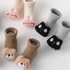 Cute 3D Doll Newborn Socks Spring Autumn Cotton Baby Middle Tube Sock 0-3year Boy Girl Kids Non Slip Floor Socks Infant Footwear