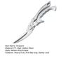 Heavy-Duty Poultry Shears with Spring-Loaded Handle Stainless Steel Kitchen Scissors for Chicken Ribs Fish 4-in-1 Multi-Tool with Bone Cutter Bottle