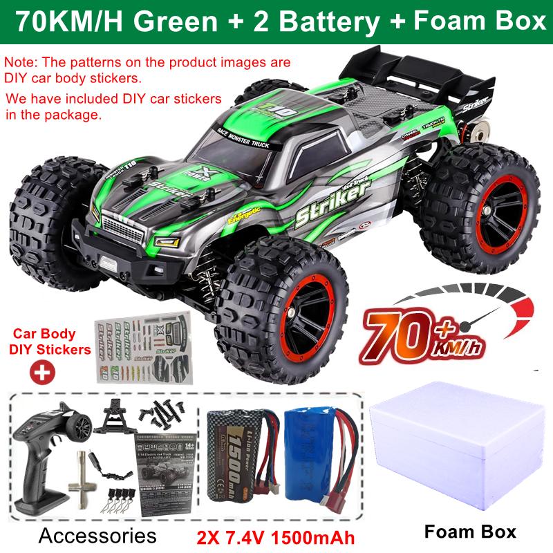Remote Control Rc Car 50 Or Super Brushless 80km/h Fast Rtr High Speed All Terrain Off Road Radio 4x4 Truck For Adults Kids