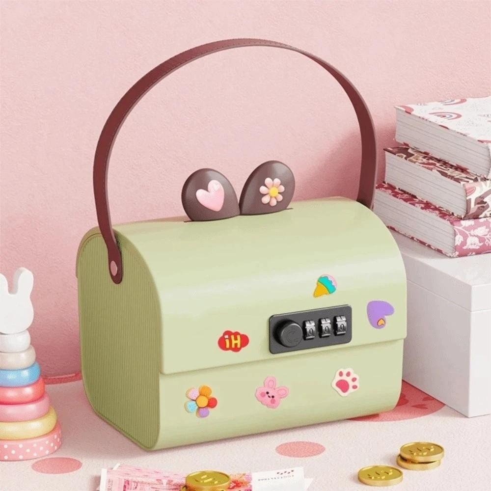 Large Capacity Cute Piggy Bank Cartoon Design Cartoon Change Jar Coin Storage Case  Figurine