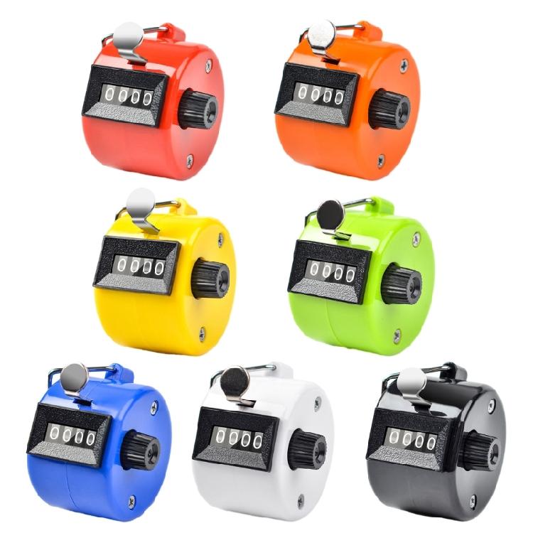 4-Digits Hand Mechanical Counters Clickers Pitch Counter Hand Manual Clickers