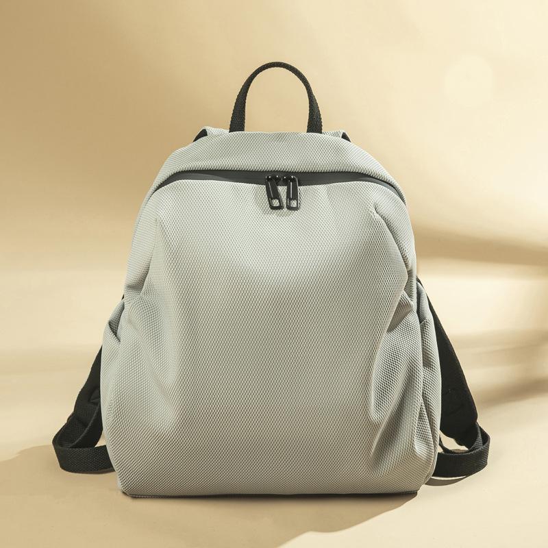 Korean Style College Canvas Casual Burden Reduction Backpack for Women Travel Light New Work Commuting Schoolbag Simple Backpack