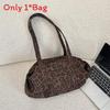 Leopard Print Tote Bag For Women With Soft Suede Material And Multiple Pockets For Daily Use
