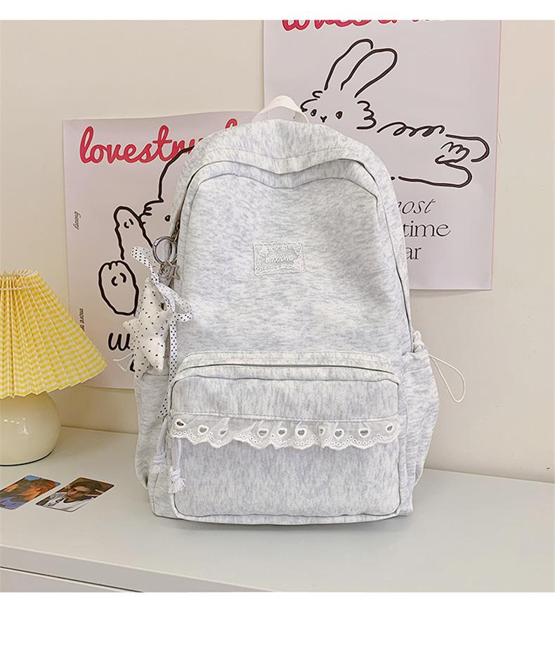 Schoolbag summer refreshing sea salt bubble milk blue schoolbag Japanese girl gentle atmosphere student party class small backpack