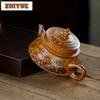 250ml Yixing Purple Clay Teapots Handmade Pagoda Pot Raw Ore Wood-fired Porcelain Mud Tea Maker Kettle With Infuser Zisha Teaset