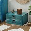 Wooden computer heightening rack office desktop storage organizing cabinet wooden box drawer cosmetic storage box wooden box