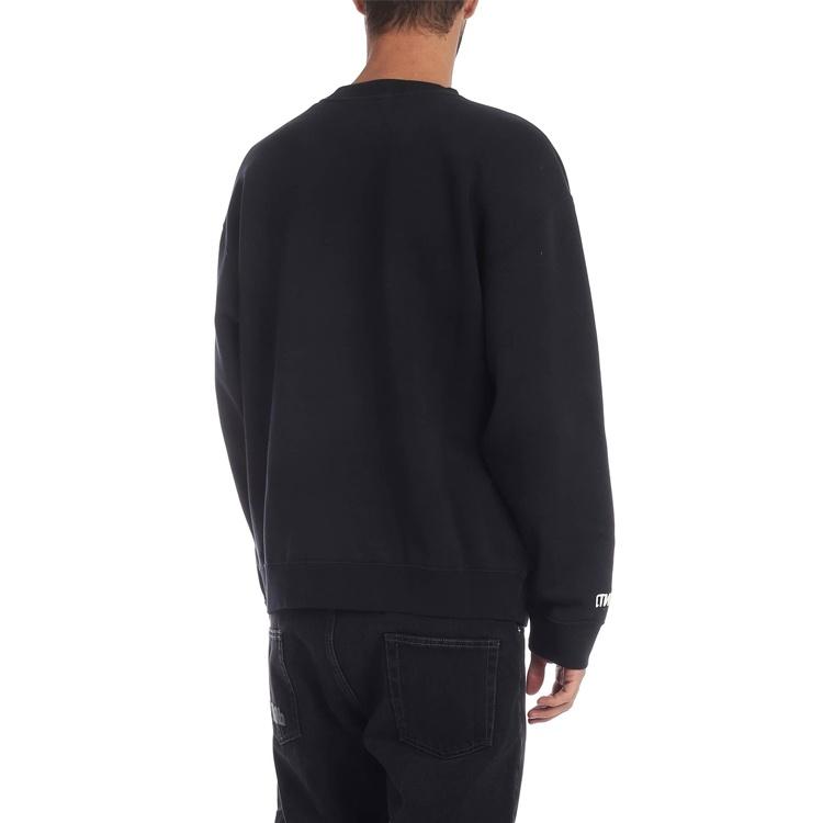 HERON PRESTON Heron Tape Crew Sweatshirt 'Black' Men's HMBA003F198080030488