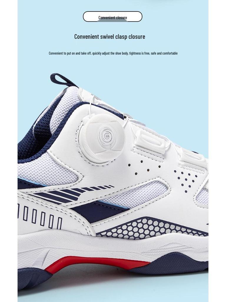 Scarpe da Badminton e Tennis Leggere e Traspiranti da Uomo con Fibbia Rotante