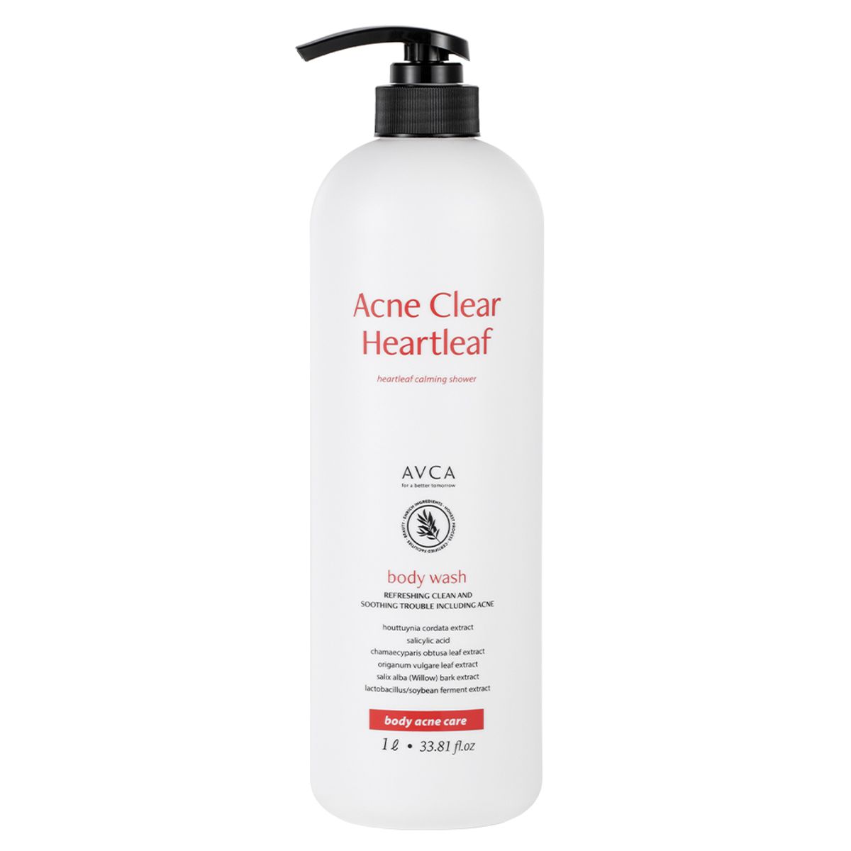 [Abka] Acne Clear Large Size Hypoallergenic Houttuynia Cordata Body Wash 1000ml
