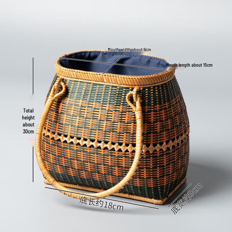 

Jingyuheng Round Double-Layer Bamboo Woven Basket