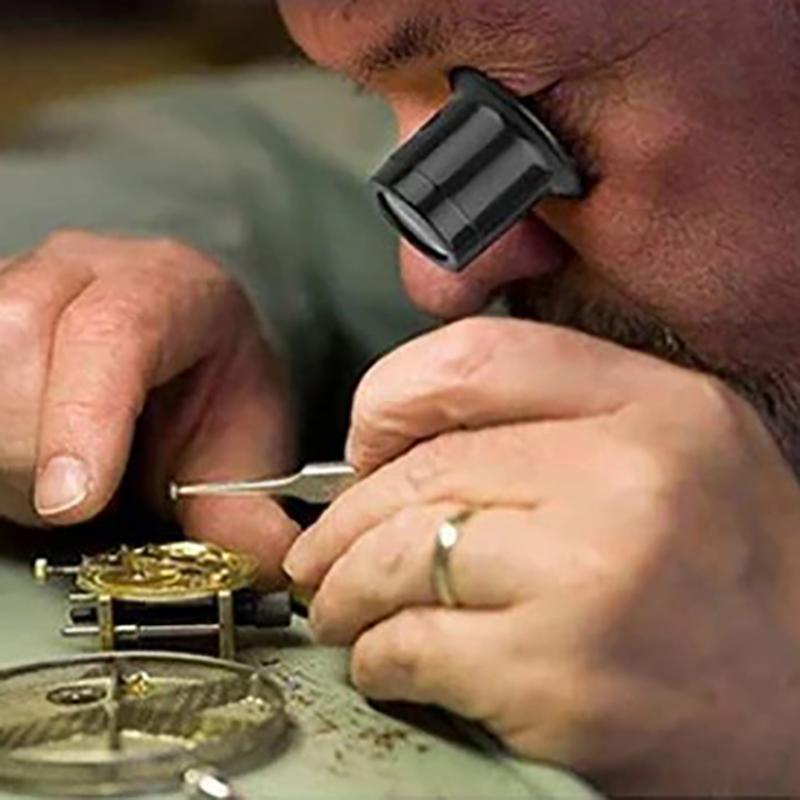 1/4Pcs 3X/5X/10X/15X/20X Eye Loupe Magnifiers Watch Repair Tool Kit Jewelry Loupe Eyepiece Magnifiying Glass Watchmaker Tools