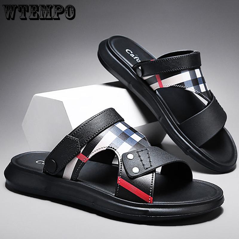 EVA Slides Summer Men's Simple Fashion Sandals Outer Wear Non-slip Anti-odor Soft Bottom Slippers Casual Outdoor Sports Beach Slippers
