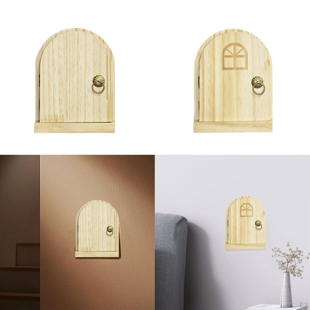 Wall Sticker, Modern Dustproof Wood Door Switch Cover for Home Cabin