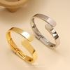 Minimalist Retro Glossy Bracelet: European-American Style, Low-Key Elegance