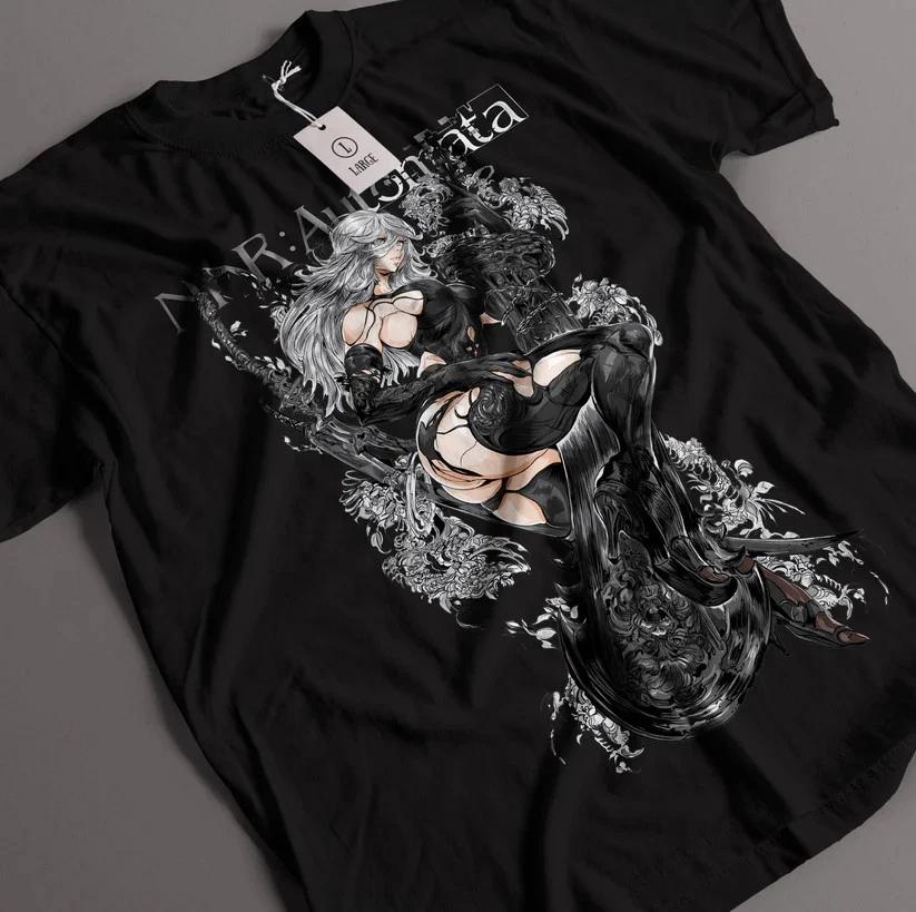 Anime Nier Automata Yorha Black T Shirt Size S 4xl V1 S