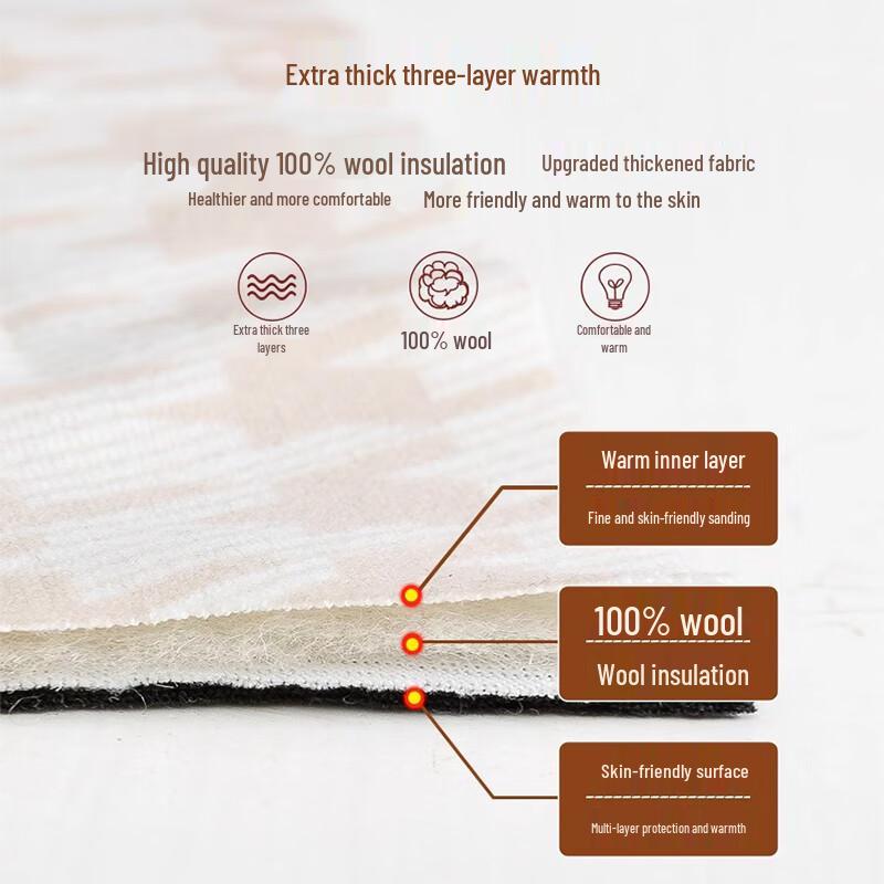 Langsha Men's 100% Wool Thermal Fleece-Lined Seamless Vest