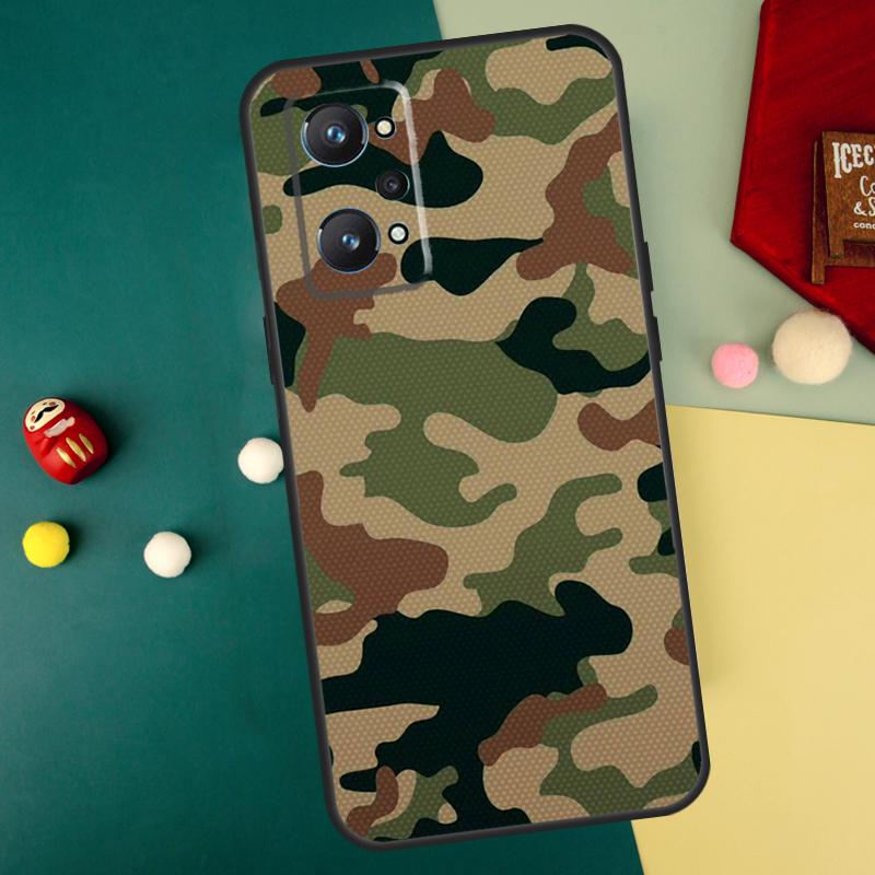 

Army Military Camouflage For Realme GT7 Pro 15 13 10 11 12 14 Pro Plus C55 C71 C75 C67 C63 C61 C53 C35 C65 GT6 Case Realme C67 4G