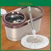 Set Yousheng Bucket Spin Mop With 2 Replacement Rag Stainless Steel Handle Rotating System Dry Wet Mop Household Cleaning Tool