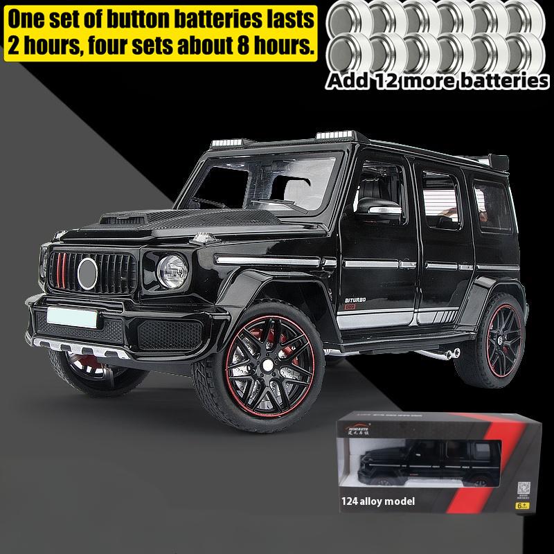 1:24 Mercedes Benz G800 Alloy Metal Diecast Model Car Sound And Lig High Simulation Home Trendy Ornaments Collection Hobby Gift