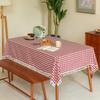 Dining Table Coffee Table Tablecloth Jacquard Cotton And Linen Lattice Fringed Lace Rectangular Pastoral Tablecloth