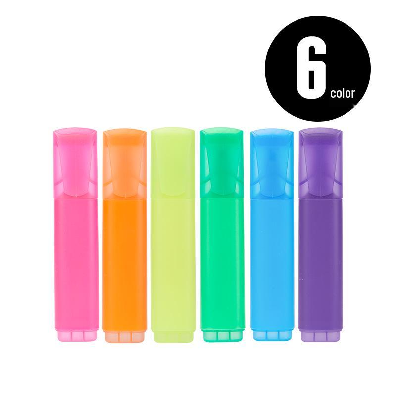 

Односторонний хайлайтер-макаронс - Цветовая схема Dopaan, Большая емкость для студентов Chisel Tip