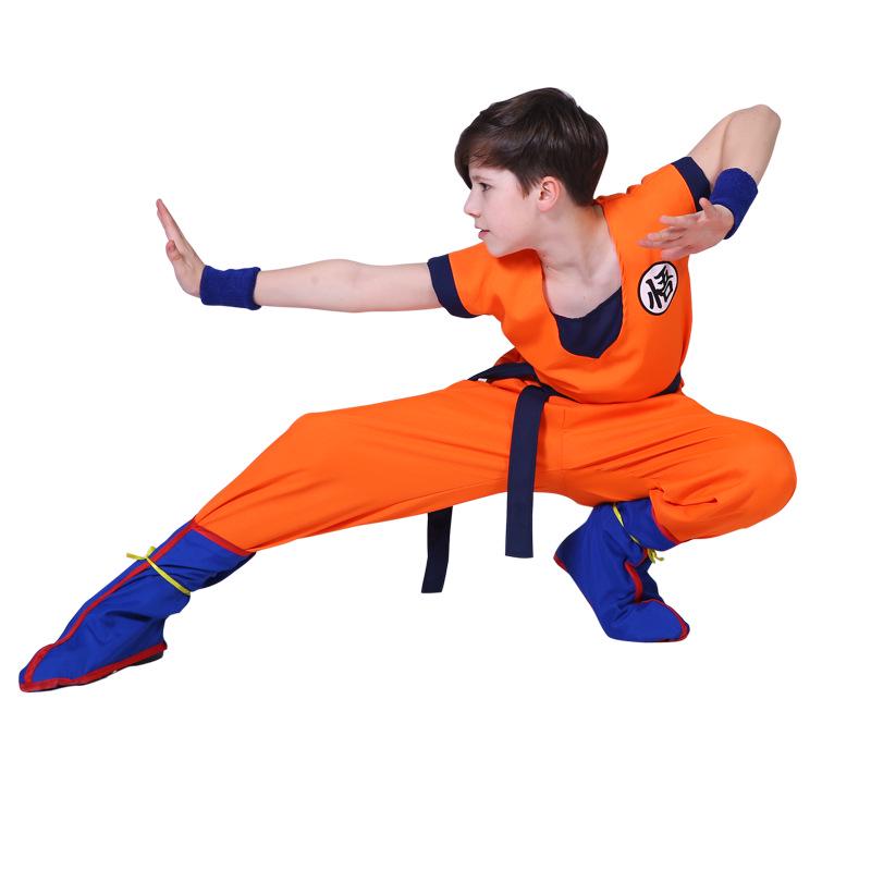 Dragon Ball Goku Kamehameha Boys' Cosplay Costume for Halloween and Performances